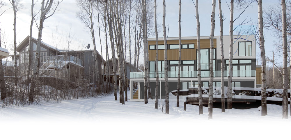 Unit 7 Architecture | Projects - Lake of the Prairies Summer Home - TWO-STOREY DESIGN STUDY