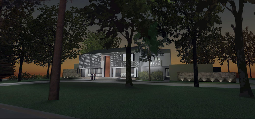 Unit 7 Architecture | Projects - Grenfell Residence WP - NIGHT STUDY RENDERING